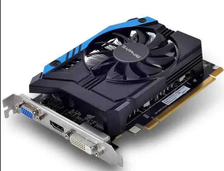  Used original for sapphire R7 240 2G GDDR3 128bit desktop graphics DVI HDMI VGA 