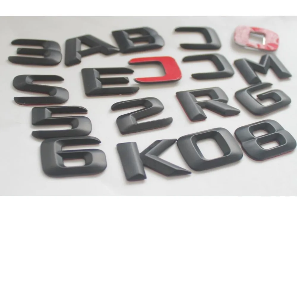 Матовый черный "s 320l" багажник автомобиля сзади букв слова эмблемы письмо наклейка Стикеры для Mercedes Benz S класс s320l