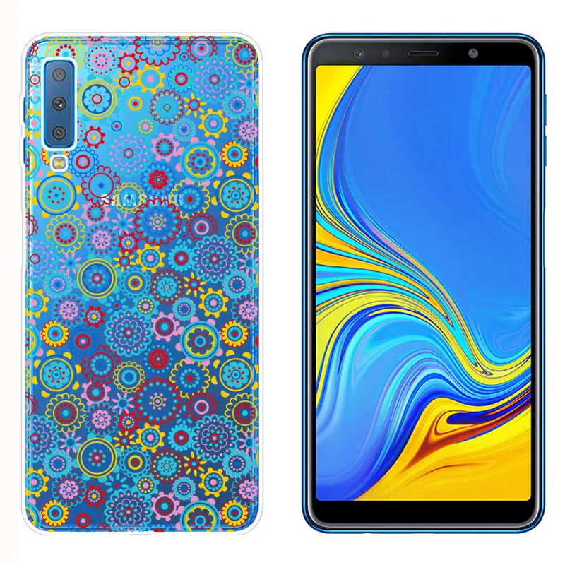 Soft TPU Fundas for Samsung A750 Smart Back Phone Cover for A6 A8 Plus 2018 Galaxy A9 2018 Clear Silicone Case for A520 A7 2018 (14)