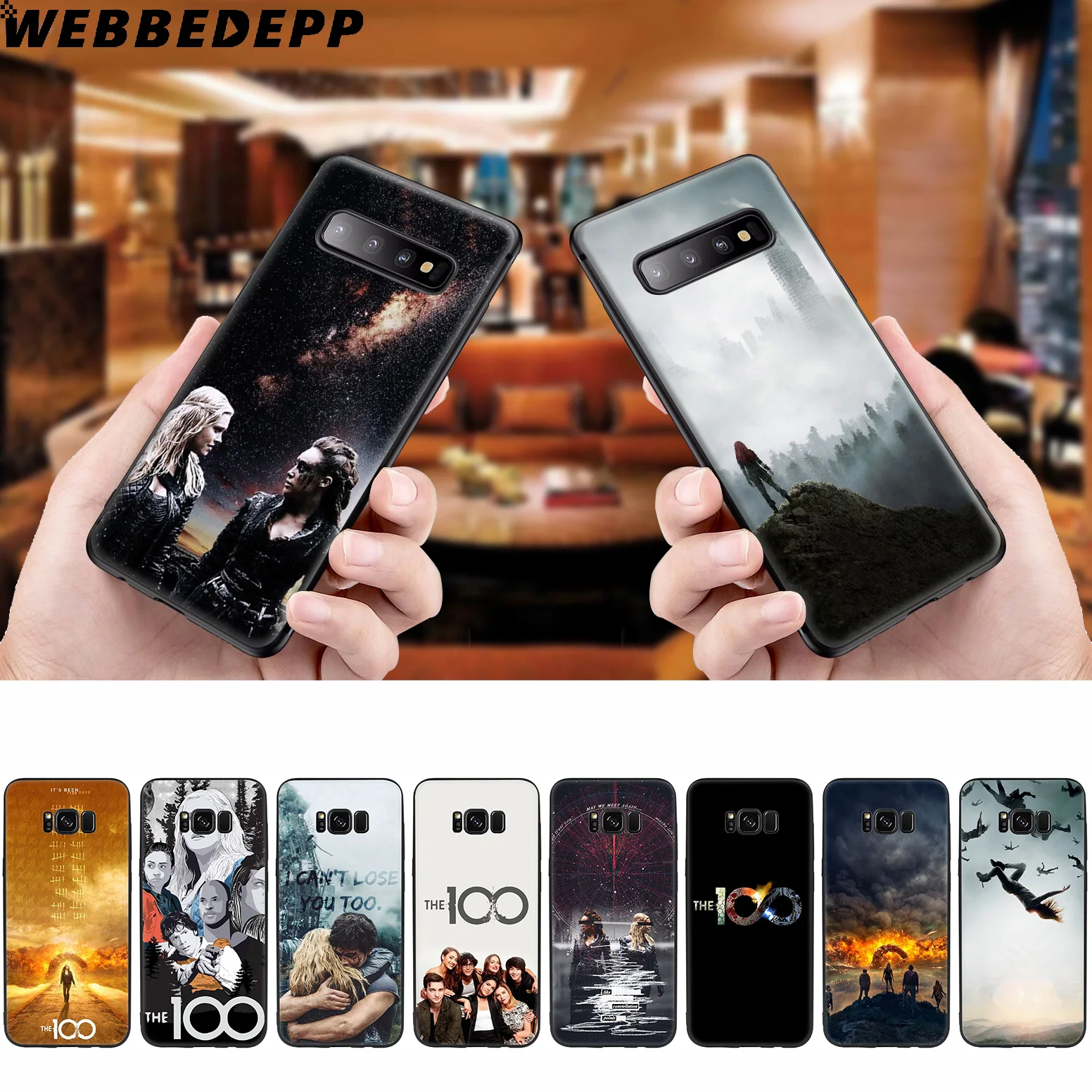 

WEBBEDEPP The 100 Tv Shows Soft Silicone Case for Samsung Galaxy S10 S10e S9 S8 Plus S7 S6 Edge S9 Plus & J6 2018