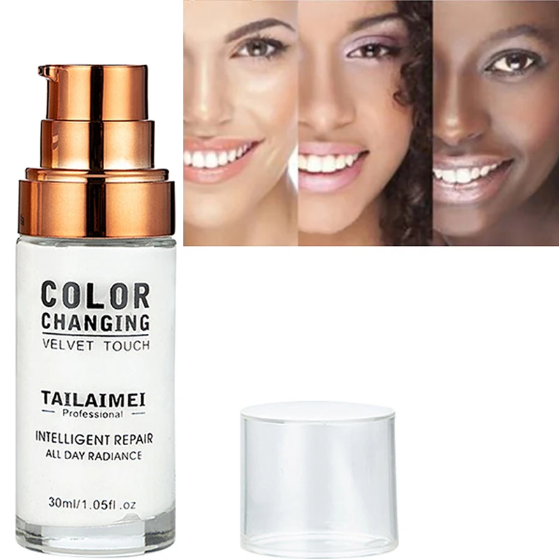 

2019 New Color Changing Foundation Cream Natural Self-Adjusts Full Coverage Concealer Base Makeup Professional Concealing Beauty