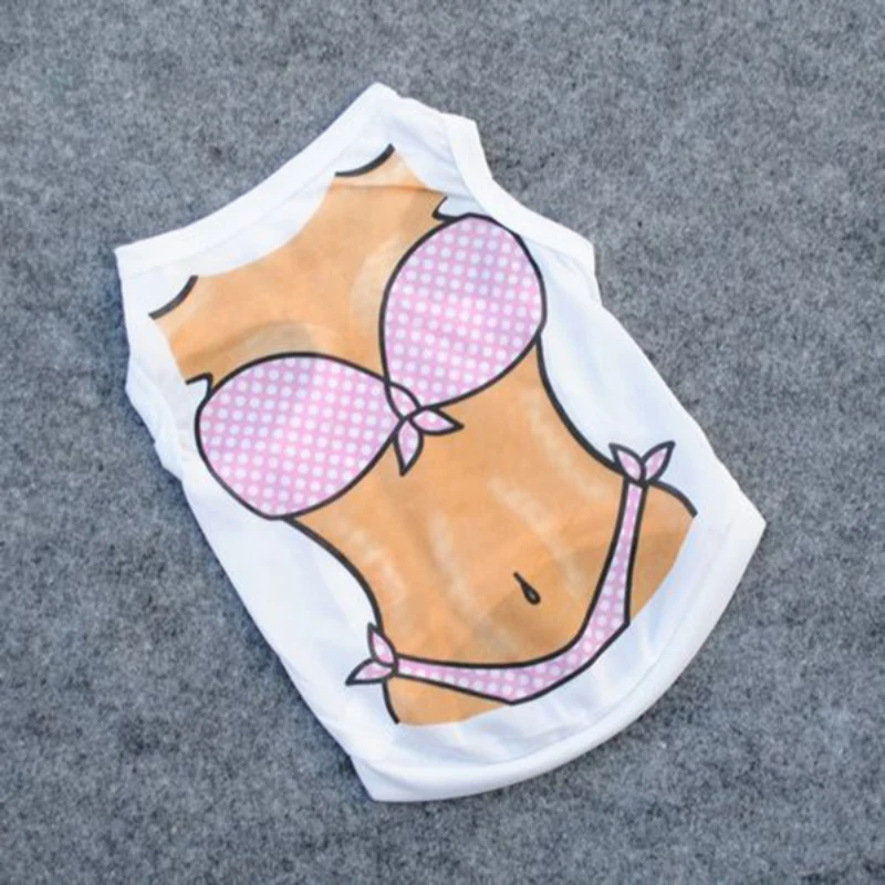 

Bikini 2 Style Beach Pet Dog shirtApparel Costume Vest Puppy Cat Coat Shirt Doggy Tank