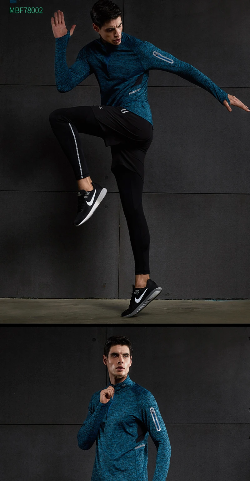 Willarde мужские спортивные рубашки для бега с длинным рукавом быстросохнущие дышащие для пробежки тренировки спортивные майки топы с карманом на молнии