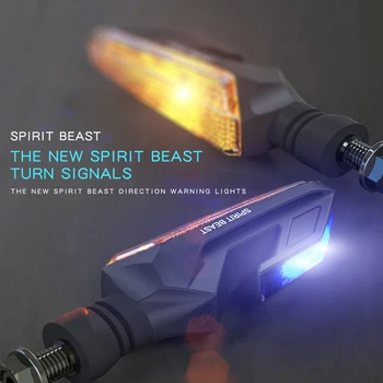 

SPIRIT BEAST Turn Signal Motorcycle led indicators for Honda Goldwing Yamaha Fz8 Kawasaki Versys Z650 Suzuki Intruder Sv650 Bmw