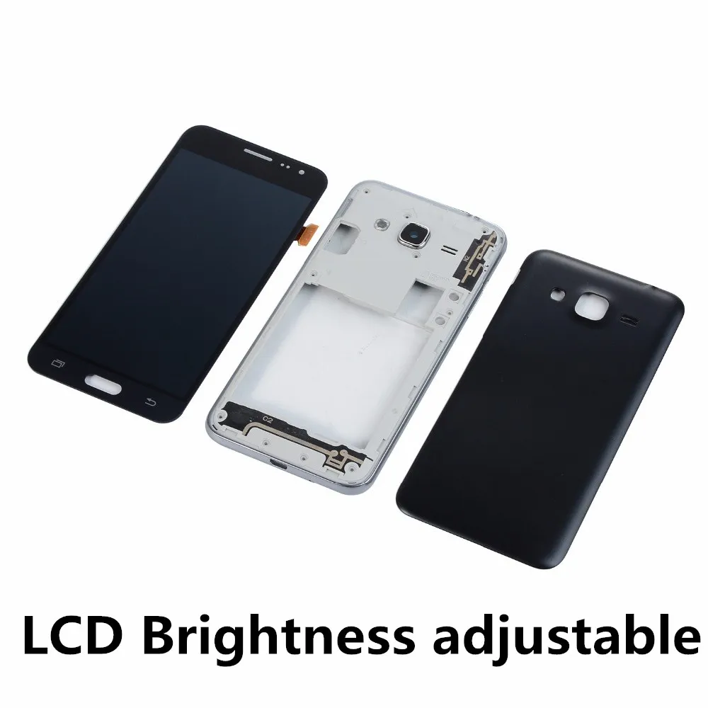 For Samsung Galaxy J3 2016 J320 J320F J320H J320FD Housing Middle Frame+Battery Back Cover+LCD Touch Screen Digitizer Display | Мобильные