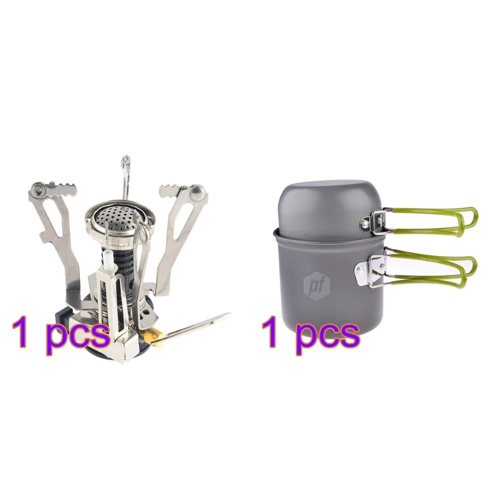 backpacking stove and pot set