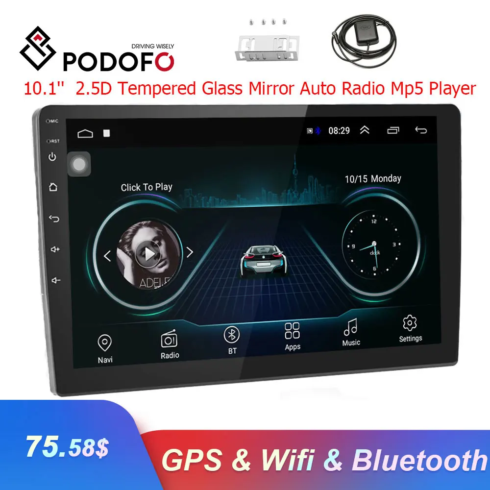 Podofo 10 1 Android font b Car b font font b Radio b font GPS Navigation