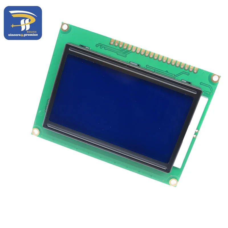 ЖК-дисплей доска желто-зеленый экран 12864 128X64 5V Синий Экран Дисплей ST7920 ЖК-дисплей модуль для Arduino
