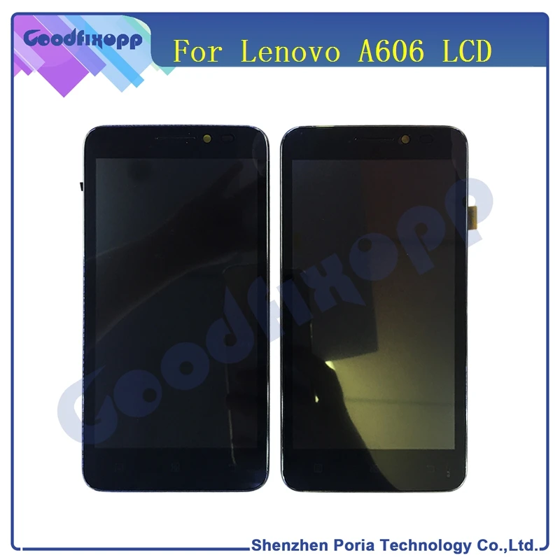 LEN079 Original For Lenovo A606 LCD Display With Touch Screen Digitizer Assembly With Frame Replacement Parts(2)