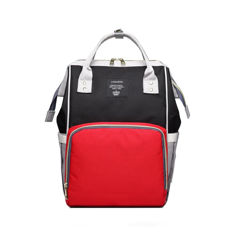 Модная сумка для подгузников для мам и мам, Большая вместительная сумка для ухода за детьми, рюкзак для мам, дизайнерская сумка для кормления, полосатая сумка для коляски - Цвет: as picture