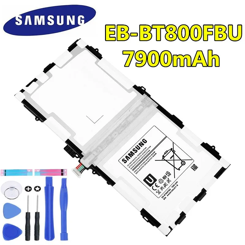 

100% Original Tablet Battery EB-BT800FBU EB-BT800FBC For Samsung GALAXY Tab S 10.5 SM-T800 SM-T801 T805C SM-T805 T807 7900mAh