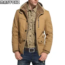 Плотные зимние мужские куртки с шерстяной подкладкой, толстые приталенные повседневные ветровки, парки, меховые пальто, хлопок размера плюс 5XL