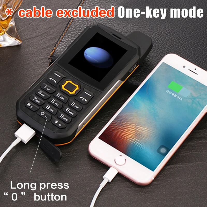 Suppu F68 IP67 Водонепроницаемый Bluetooth 3.0 фонарик power bank FM MP3 пыле прочный мобильный