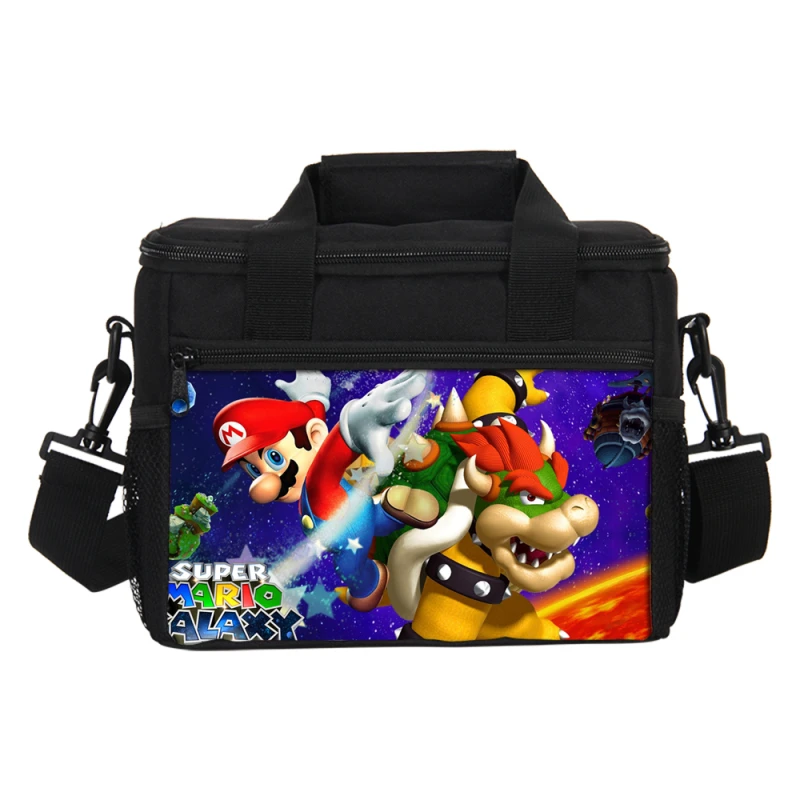 VEEVANV Fashion Cartoon Super Mario Printing 3D Picnic Handbags Brand Small Lunch Bags Food Storage Container Thermal Cooler Box | Багаж и