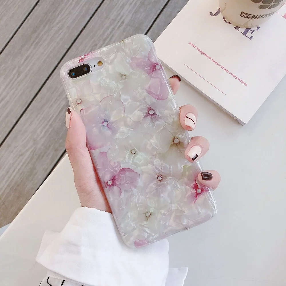 

phone case for iPhone7 7Plus 6 6s 6plus 6splus 8 8Plus X XR XS Max Soft TPU Translucent shell pattern does not fade shock proof