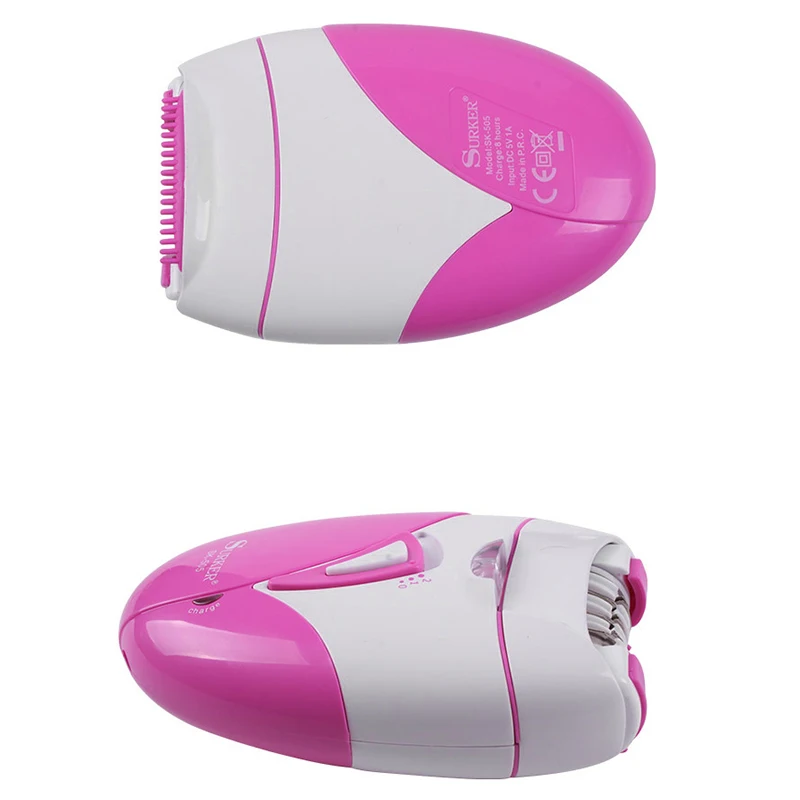 Surker 100-240V Rechargeable Women Epilator Electric Female Epilator For Face Remover Hair Removal Bikini Trimmer Legs Body De