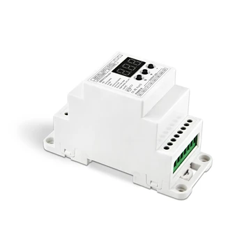 

BC-835-Din-RJ45 Din Rail 5Ch CV Pwm Dmx512/1990 Decoder Controller For Led Strip Light LampDC12-24V Input 5A X 5Ch Output