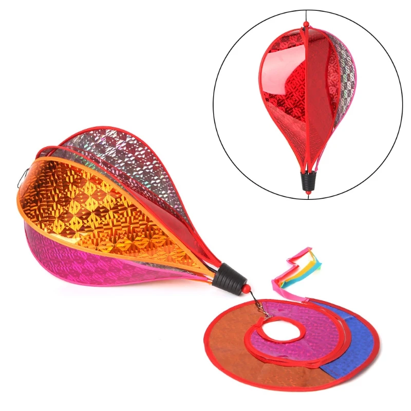 

Balloon Windmill Kid Toys Glow Spiral Garden Ornaments Colorful Outdoors Spinner