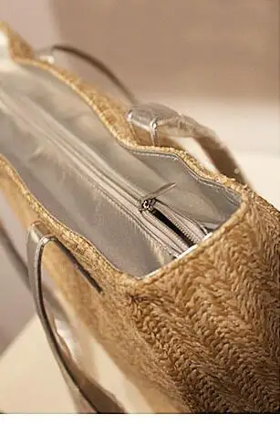 Capacité Paille À Main De Voyage lot Grande Achats Plage Femmes Ps Causalité Sac Fedex D'été 5 Tissé 9WED2IHY
