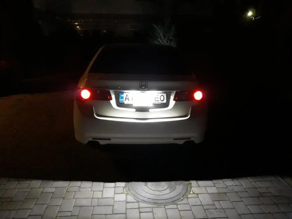 1 пара светодиодных ламсветильник для номерного знака без ошибок Honda Civic 2006 2011 Accord