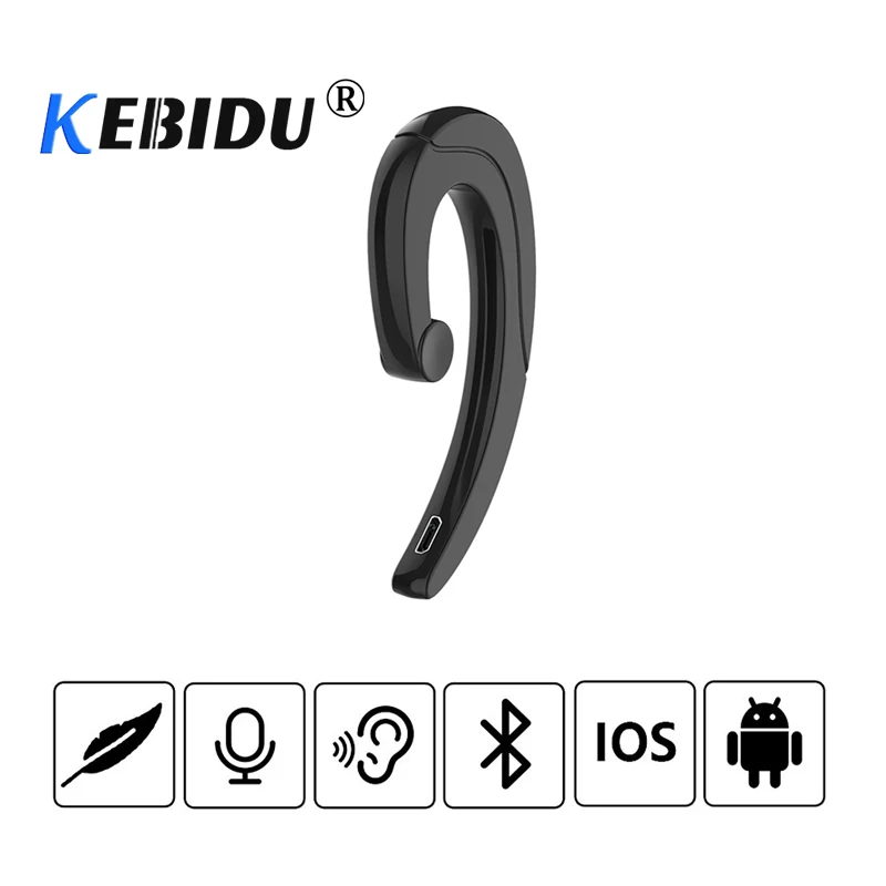 

kebidu Wireless Bluetooth4.1 Earphone Handsfree MIC Multiple Noise Reduction Waterproof And Dustproof IP54 For Bluetooth Device