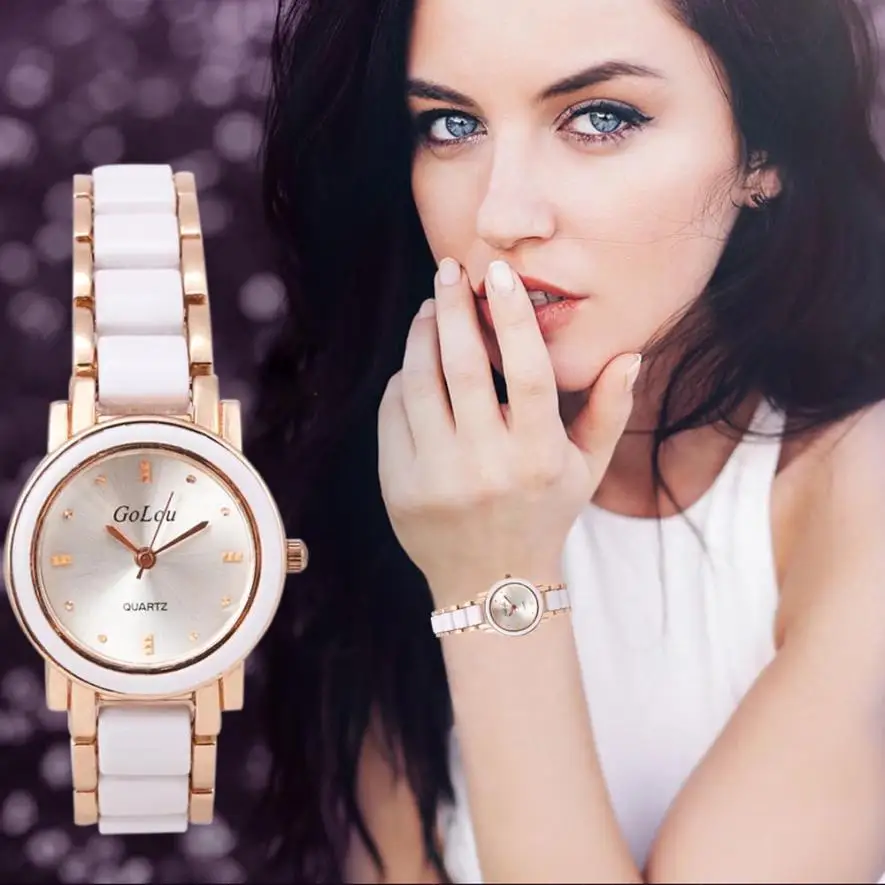 Luxury Fashion Women's watches quartz Unique design bracelet wristwatch
