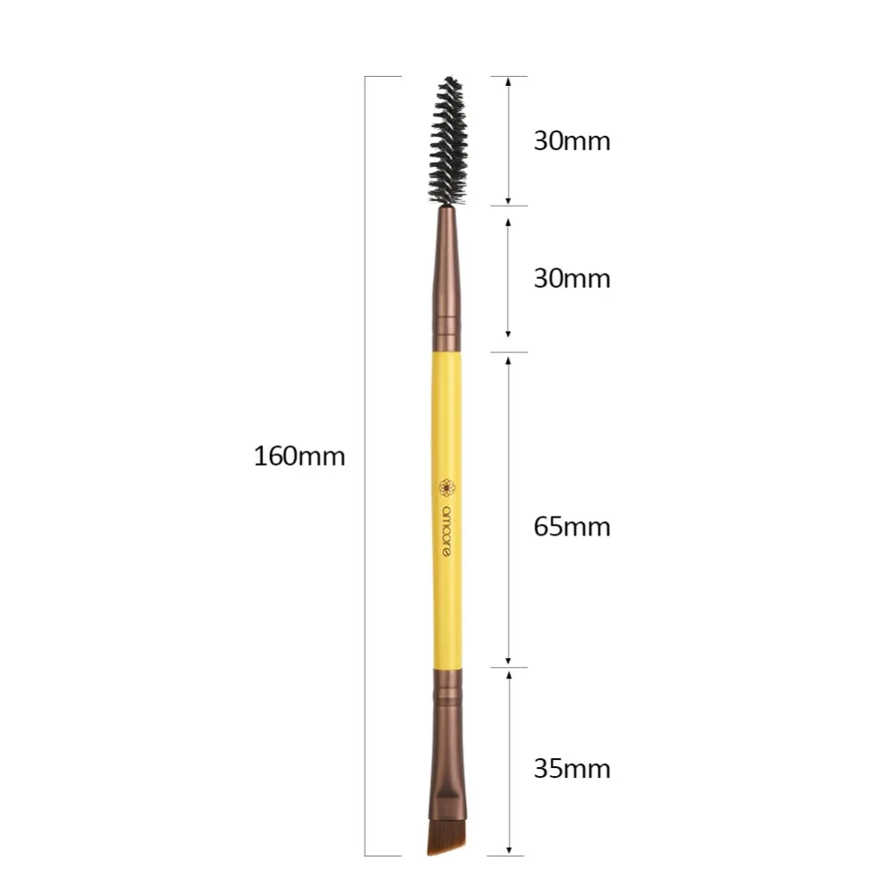 amoore Double Eyebrow Brush+Eyebrow Comb Essentials Beauty Cosmetic Brush Eyebrow Makeup Brushes for Brush Makeup tools (5)