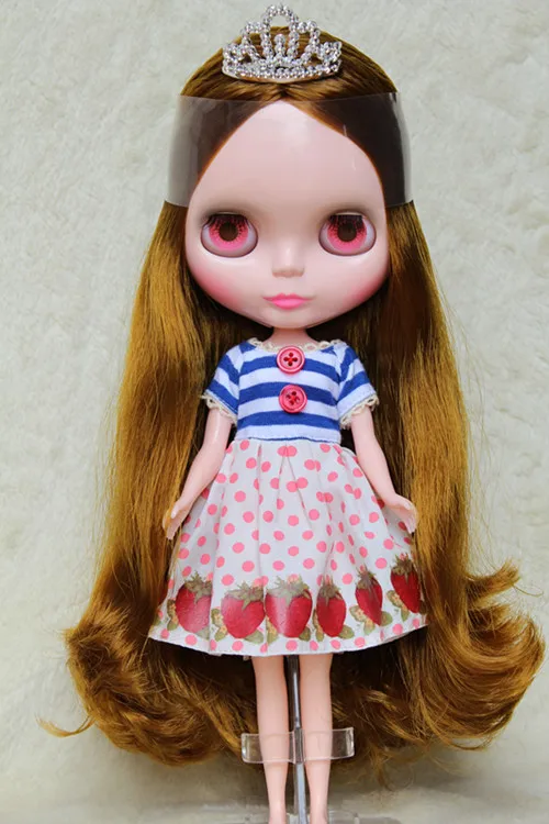 Blygirl медные волосы Обнаженная кукла Blyth кукла 744BL135 обычное тело семь суставов изменить свой собственный макияж