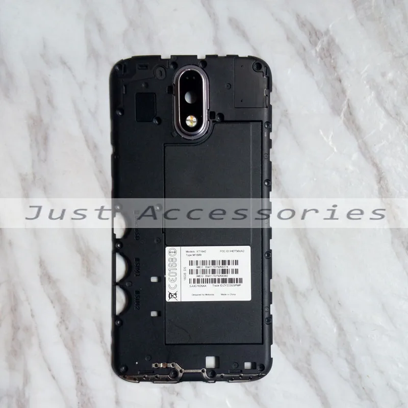 

Used Housing Back shell Frame lens LED Flash Light flex cable battery cover for Motorola Moto G4 Plus XT1640 1641 1642 1643 1644