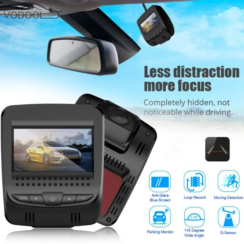 

VODOOL 2.45" 3G WiFi Mini Car DVR Camera Automobiles Digital Video Recorder Night Vision Dash Cam Camcorder GPS Track Playback