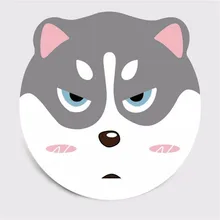 Круглый ковер, милый мультяшный коврик с собачкой, кошкой, пандой, мягкие ковры для гостиной, Противоскользящий коврик, коврик для дома, декор для детской комнаты, подарок