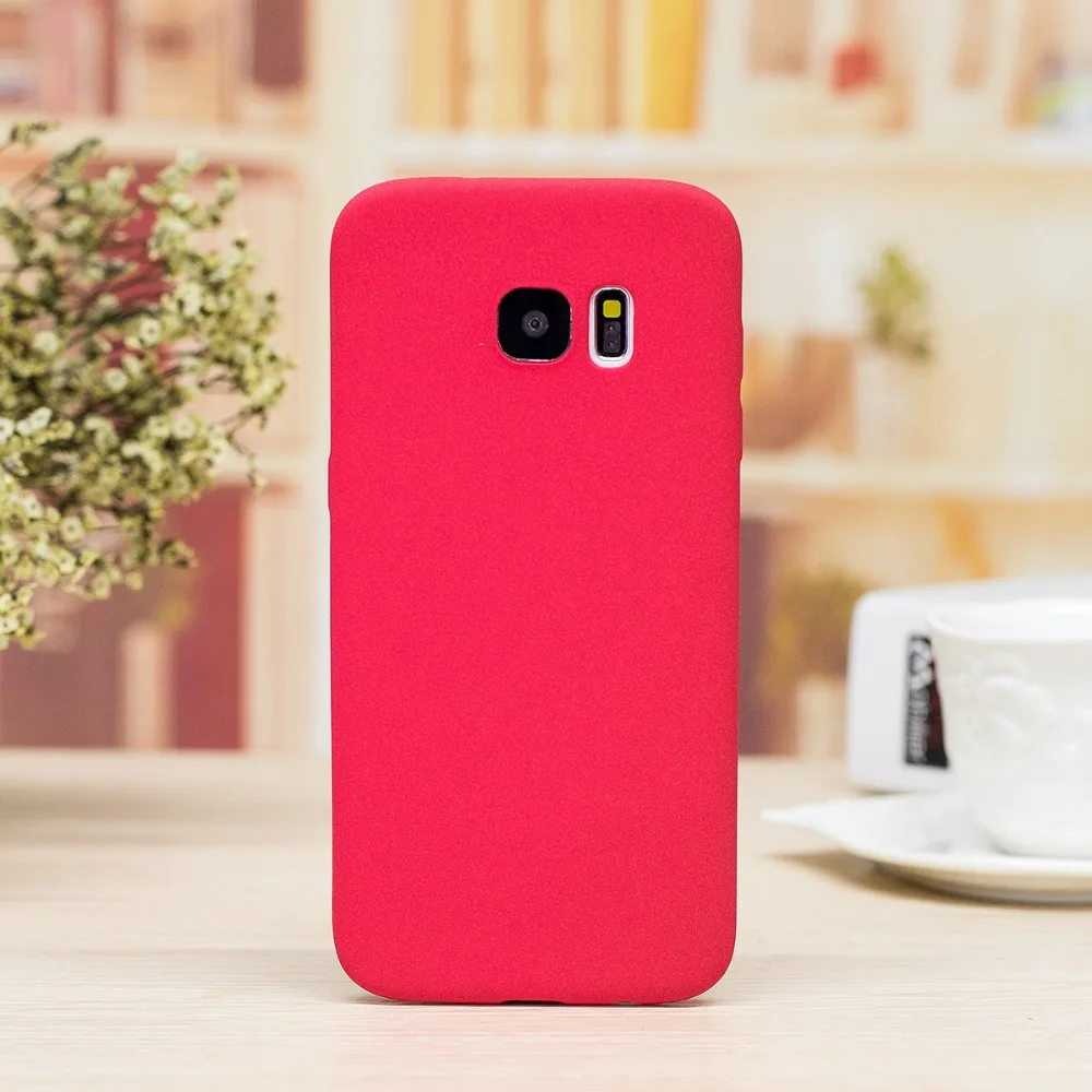 Aichoic Высокое качество Скраб мягкая ПК телефон Капа Для Samsung Galaxy S6/S6 край Чехол