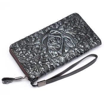 2019 New Genuine Leather Men Long Wallet Purse Card Holder Coin Pocket Grim Reaper Male Wallets High-Capacity Multi-Card S073
2019 New Genuine Leather Men Long Wallet Purse Card Holder Coin Pocket Grim Reaper Male Wallets High-Capacity Multi-Card S073