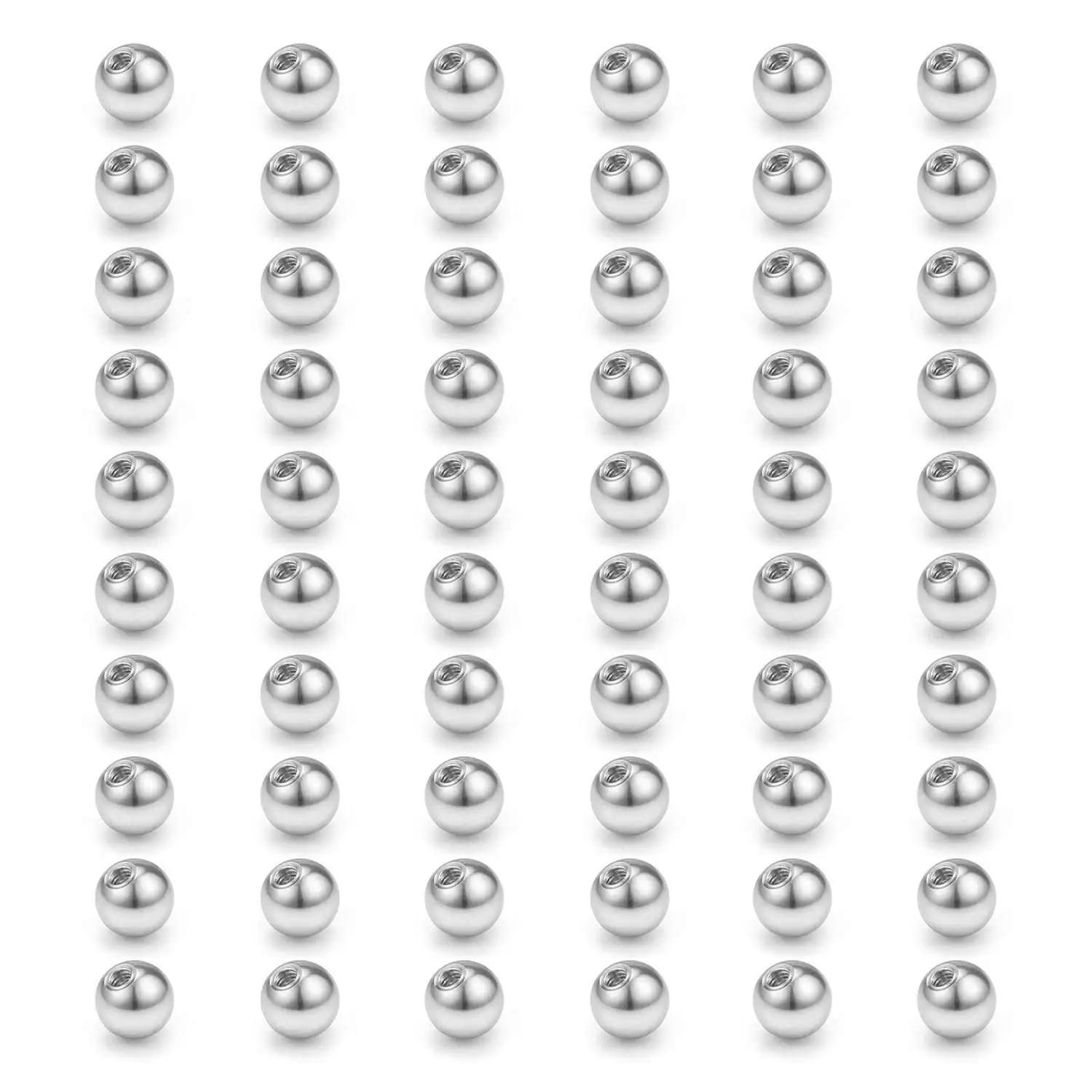 

JFORYOU Replacement Balls for Body Jewelry Piercing 316L Surfical Steel Balls Rhninestone Balls Barbell Parts 14G 16G Women Men
