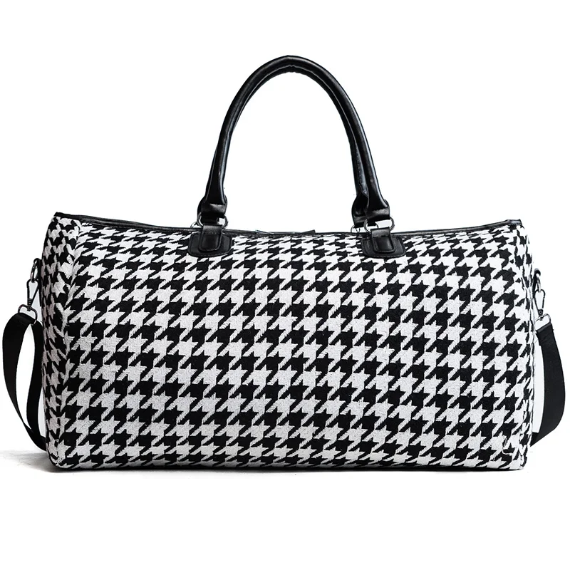 

New Simple Wool Men's Travel Bags Lightweight Quality Women Travel Duffle Large Capacity Business Luggage Duffle Bag
