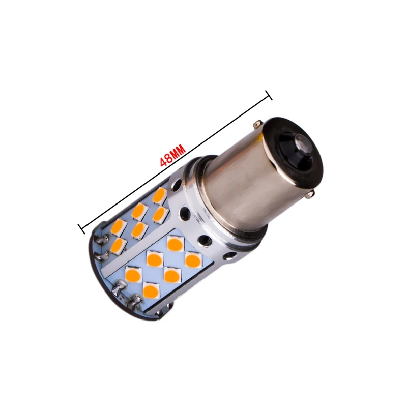 1156 P21W Ba15S светодиодные лампы 3030 42Smd декодирования постоянный ток стоп-сигнал поворота Шина CAN светодиод янтарный свет-1 шт