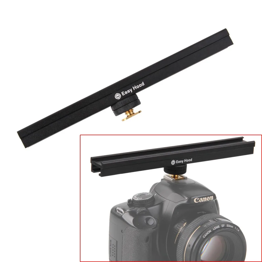 

EasyHood ESE-20 20cm 8'' Camera Hot Cold Shoe Extension Rail Bracket Bar for Flash LED Video light Microphone