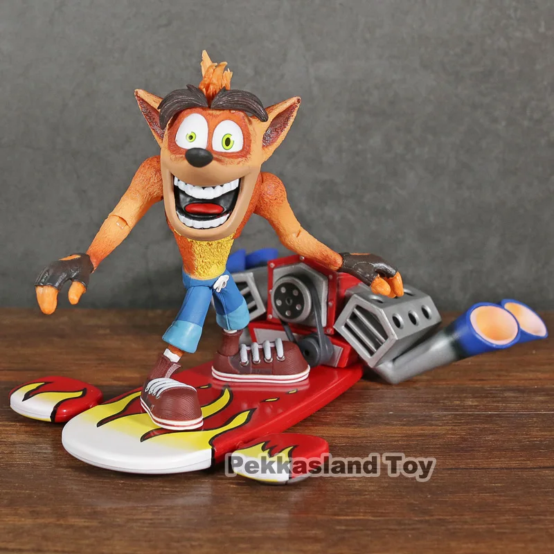 Neca Crash Bandicoot deluxe фигурка с струйной доской Игрушка Кукла Brinquedos фигурные коллекционные модели подарок