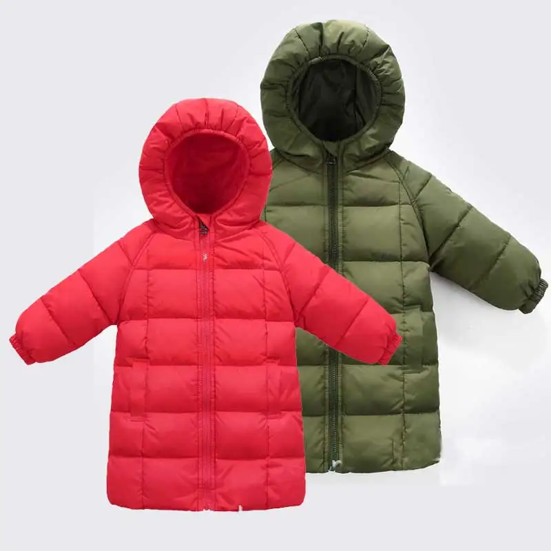 

18M-6T Children's Park Hooded Kids Winter Jacket for Girl 2018 Boys Girls Clothes Snow Wear Windproof Down Coat