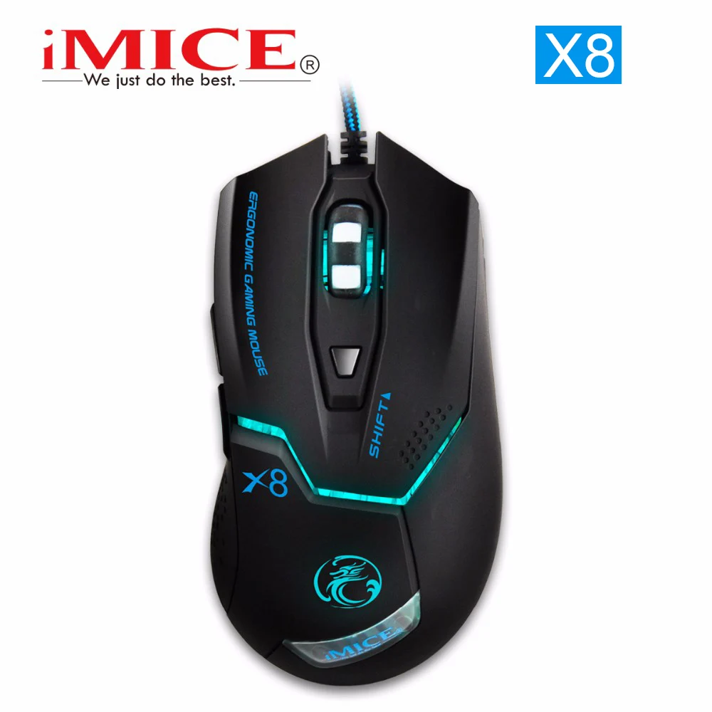 [Genuine] iMICE X8 Professional Mice 7 Buttons Gaming Mouse LED Optical