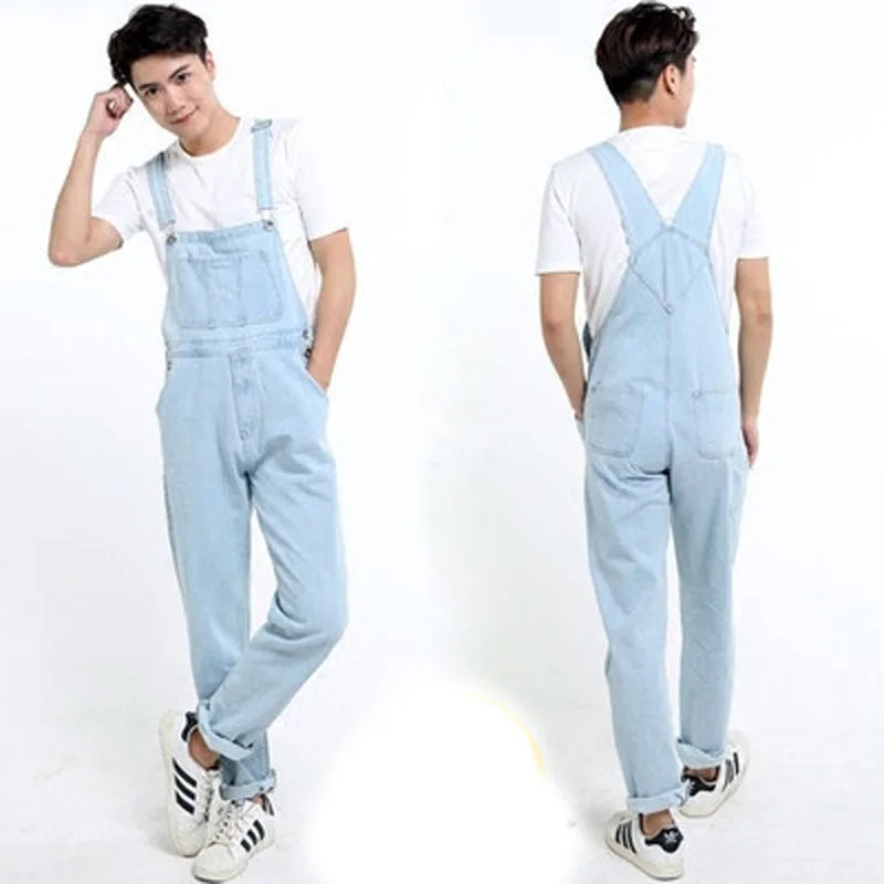 light wash overalls