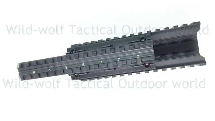 Тактический AK 47/74 RIS Quad Rail mount Tactical Quad Handguard Rail с 12 чехлами для охоты, стрельбы, военных игр, Paitall Airsoft