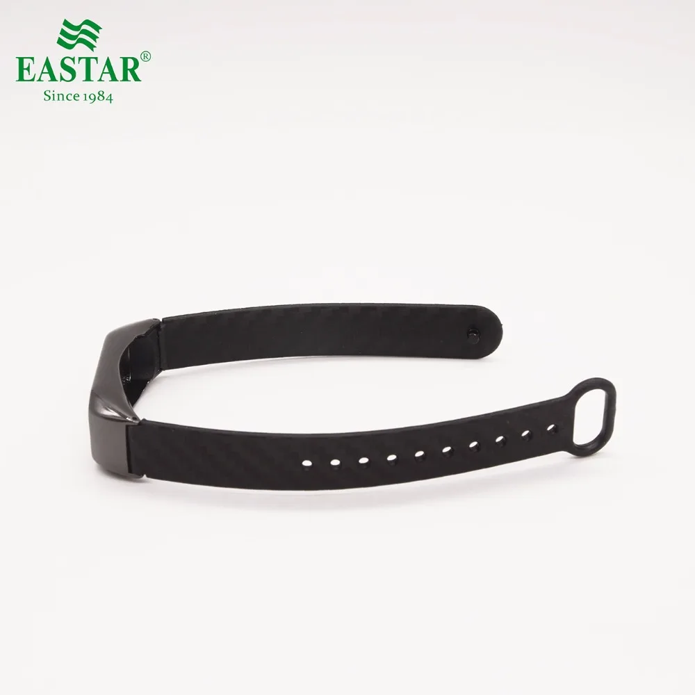 Eastar черный ремешок из углеродного волокна для браслета Mi Band 2 прочный дизайн