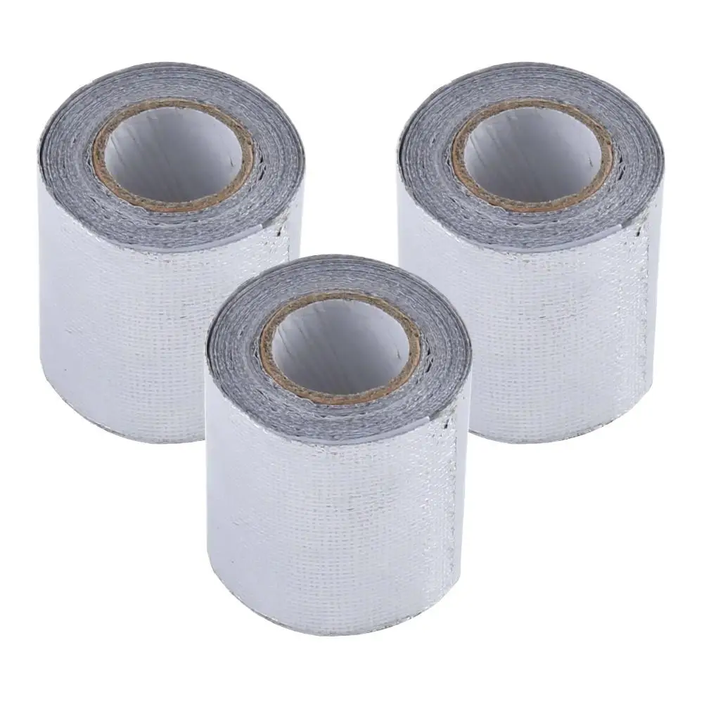 

25m 1800°F direct heat Automobile Adhesive Silver Barrier Tape High Temperature Heat Shield Wrap