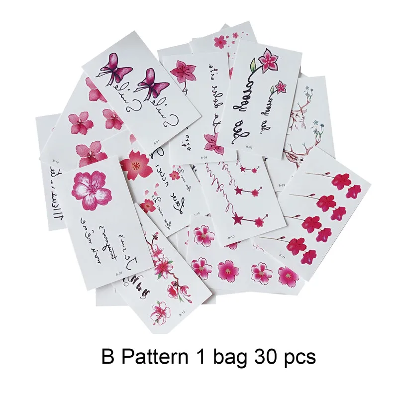 1 Bag 30 pcs DIY stationery stickers children Tattoo Stickers office stationery