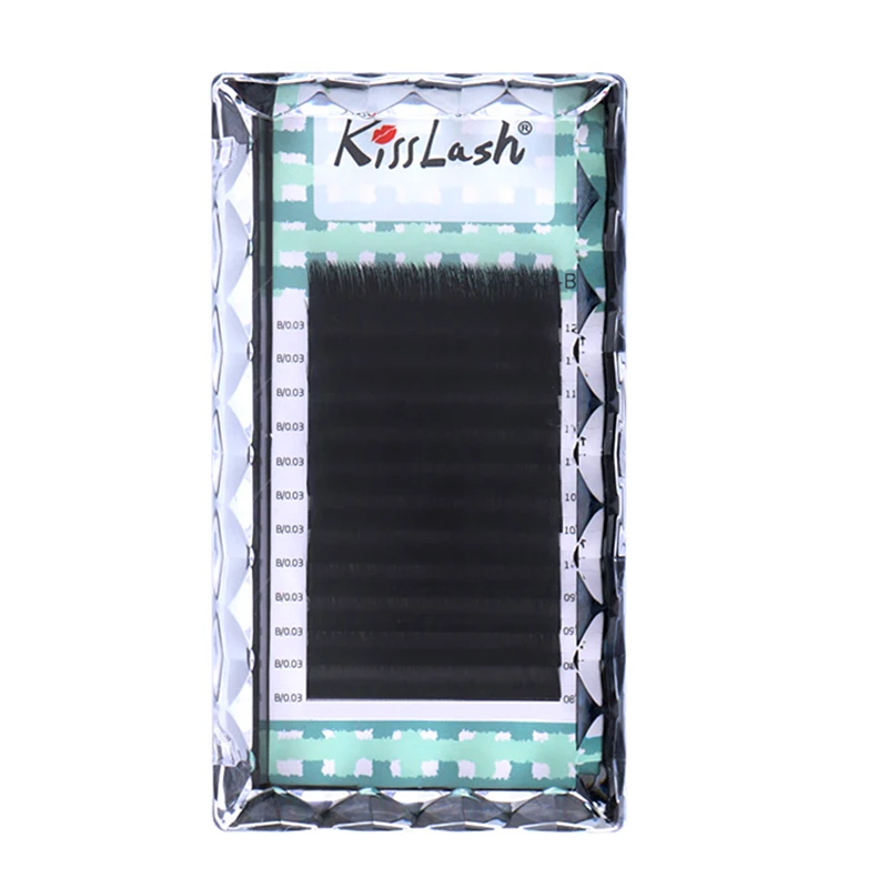 

Mink Eyelash Extension Thin and Soft Volum Lashes Tray Lash 16Rows Faux mink individual eyelash lashes cilios for professionals