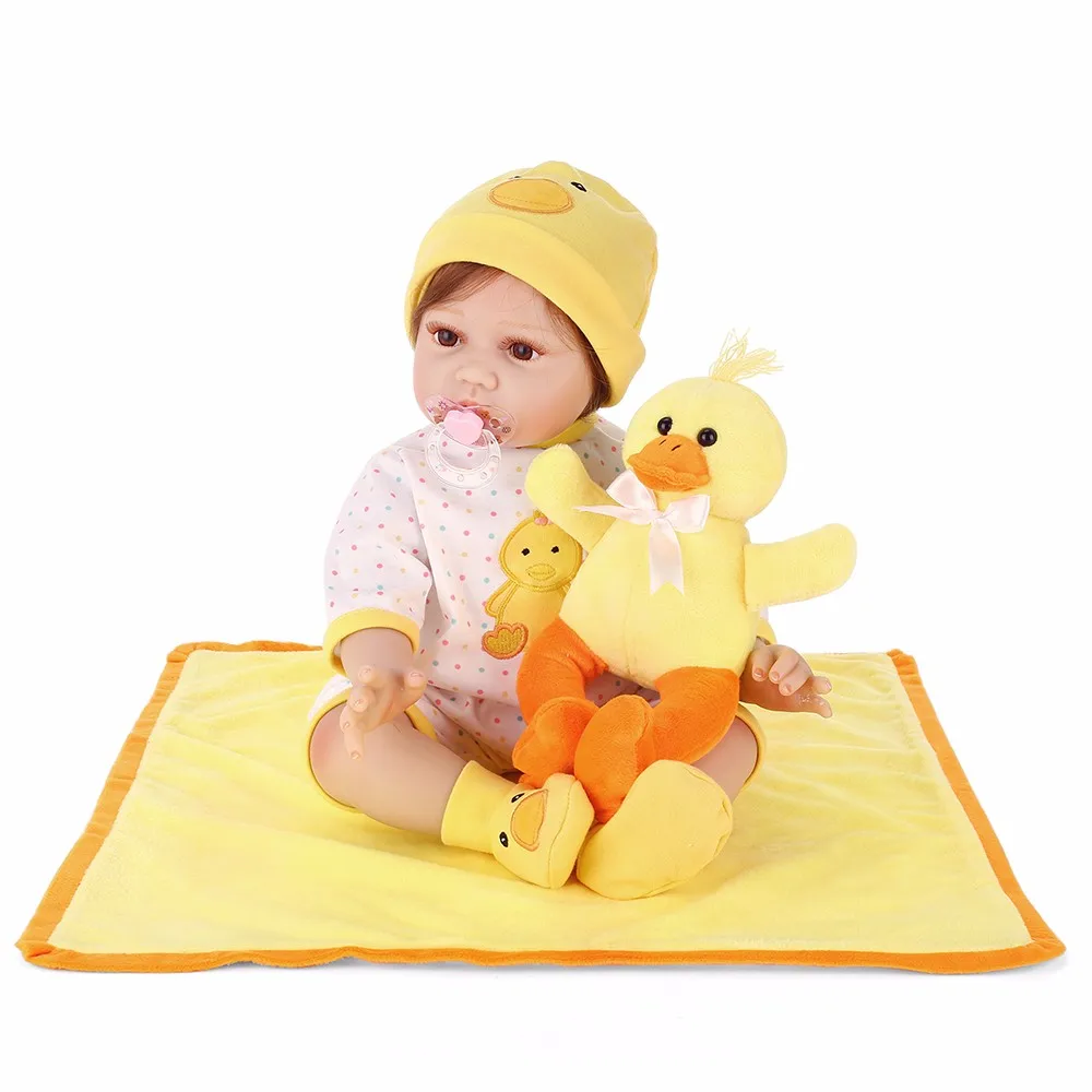 NPK Baby Reborn Doll Одежда для 55 см Baby Alive игрушки для детей милые игрушки для девочек мягкий силиконовый корпус Детские куклы аксессуары