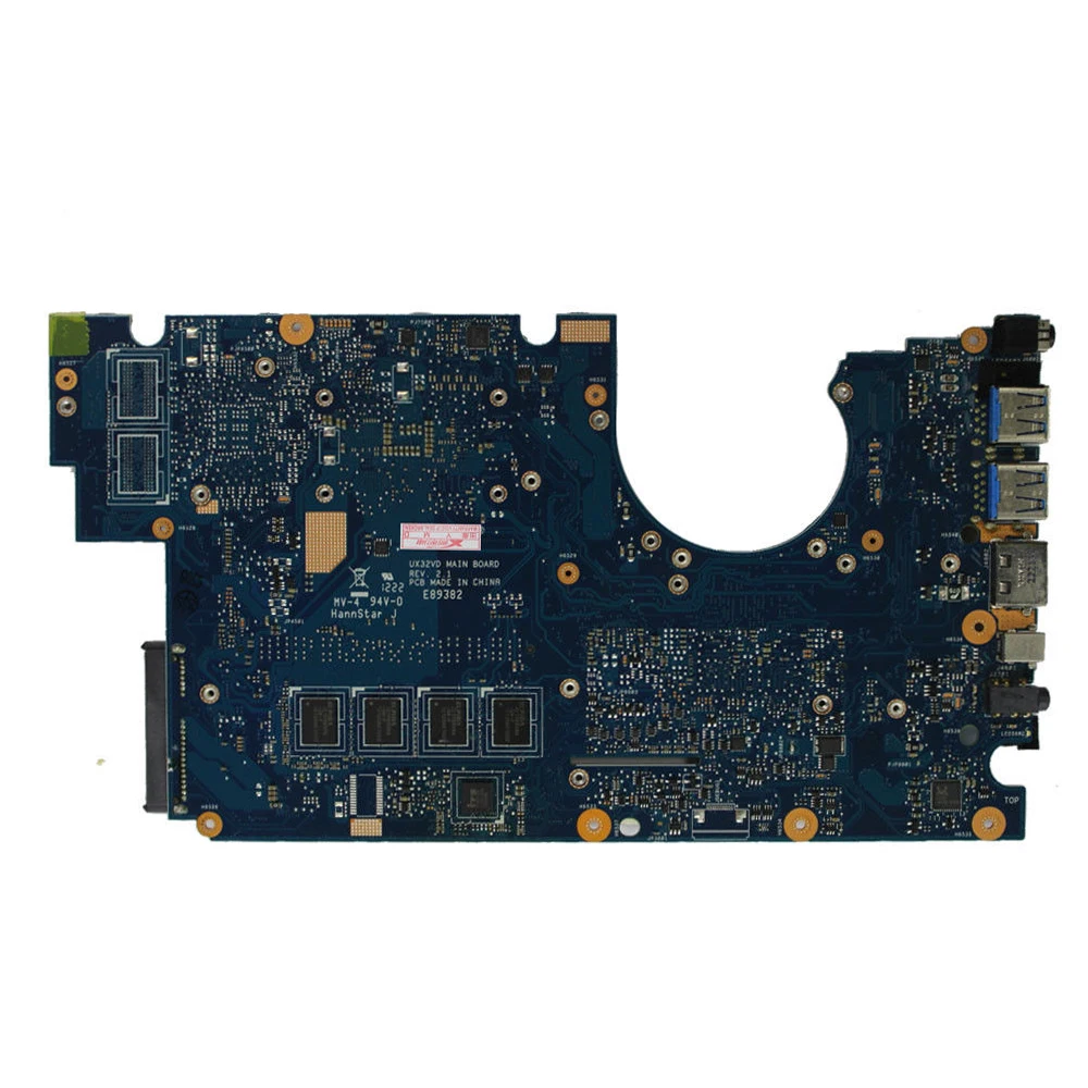 UX32A اللوحة الأم ل ASUS UX32V UX32VD UX32A اللوحة المحمول UX32A اللوحة I7-3537U 2 GB 90R-NYOMB1900Y