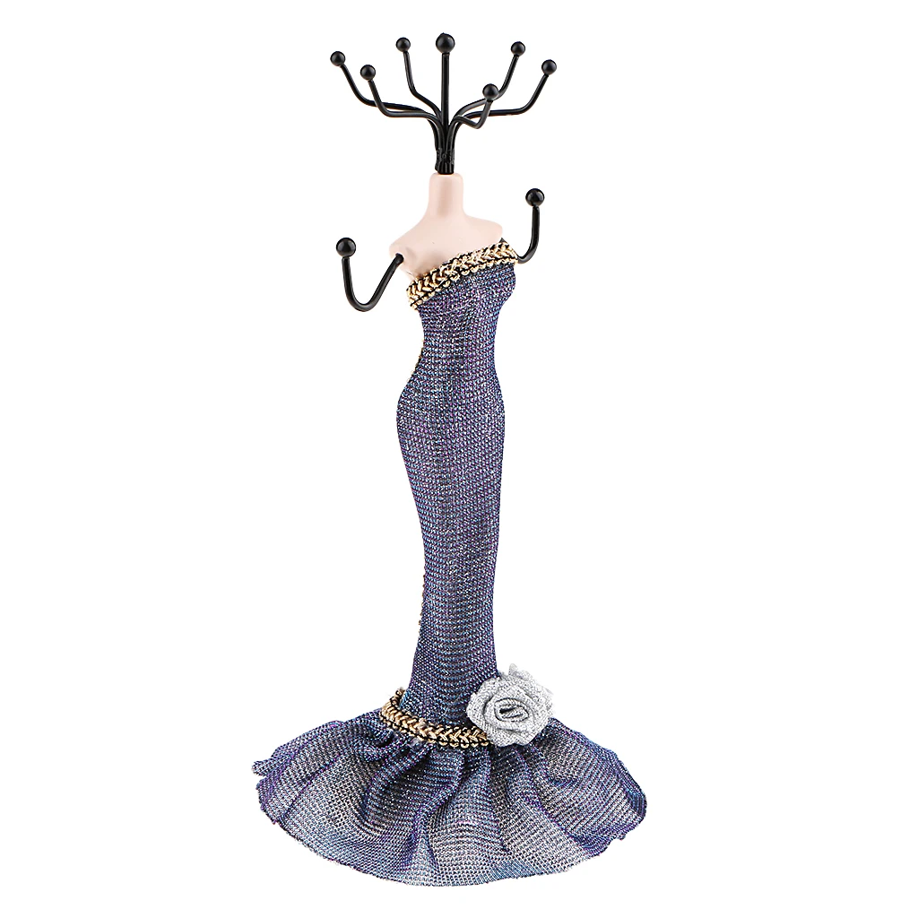 Элегантный женский манекен с фигурками, подставка для ювелирных изделий, подвесное кольцо, витрина для демонстрации женских колец, ожерелья, сережек, браслетов