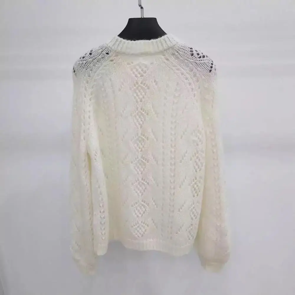 New Women Mohair Sweet Soft Cardigan Sweater